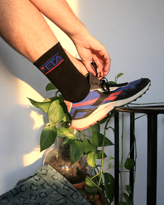 FETA Socks Black, high