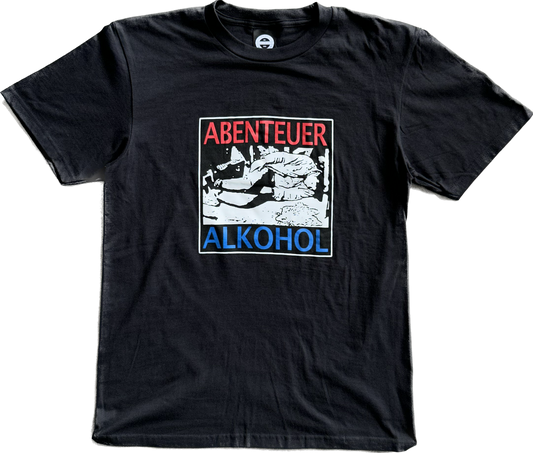 Abenteuer Alkohol Shirt - schwarz