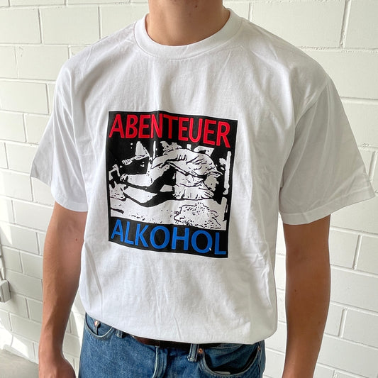 Abenteuer Alkohol Shirt - weiß