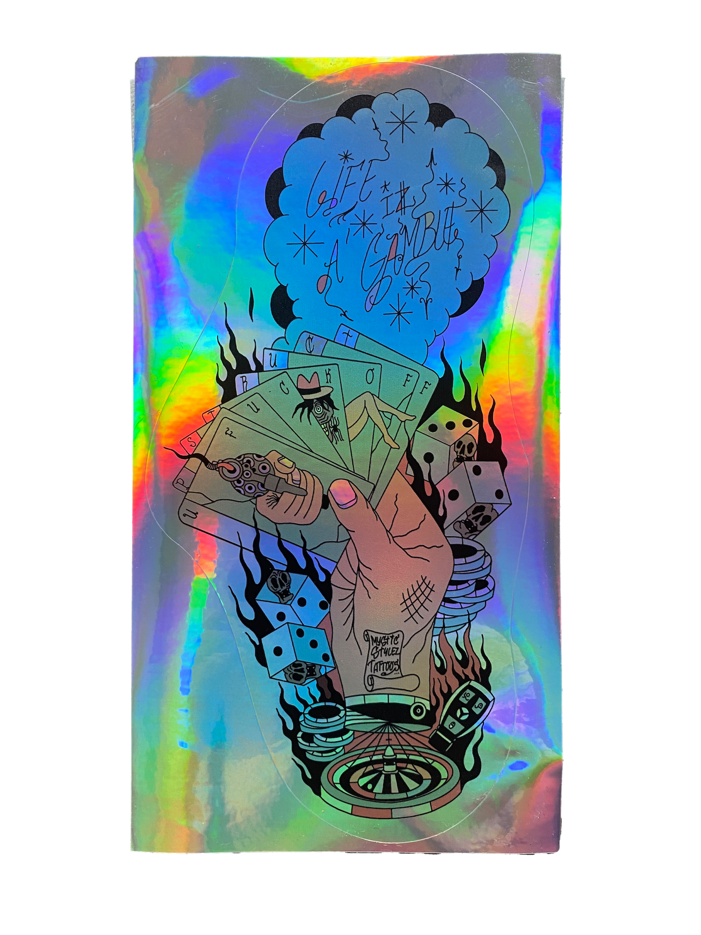Life iz a Gamble Shirt - weiß