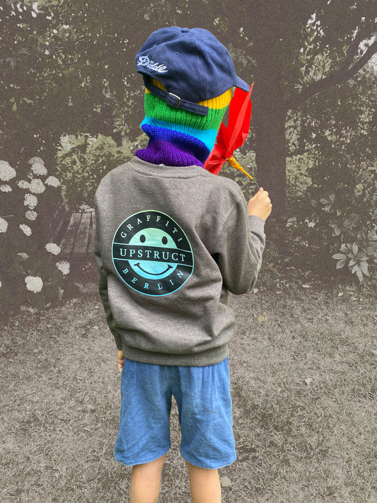 Upstruct Kids - Smiley Sweater (charcoal)