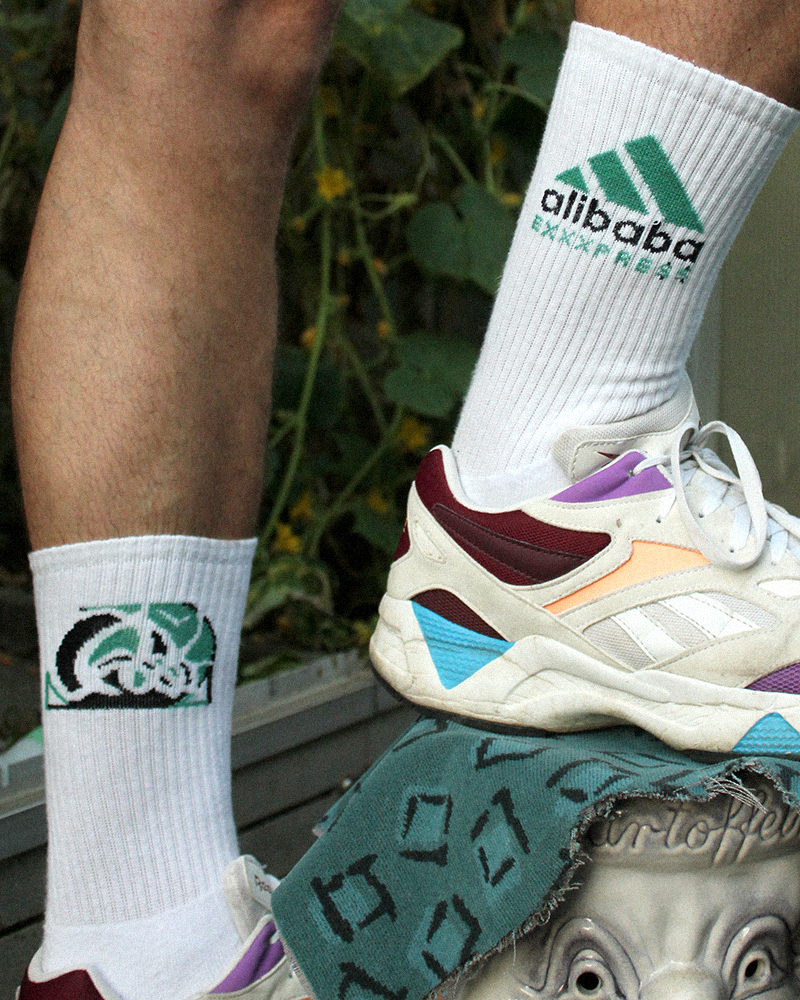 ALIBABA socks, high