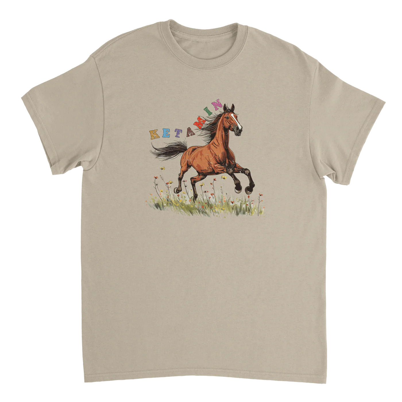 Keta Pferd T-Shirt - neutral