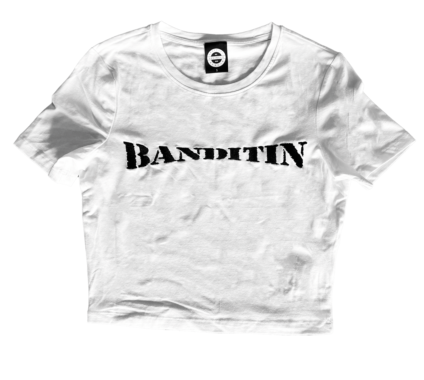 Banditin cropped Shirt - weiß