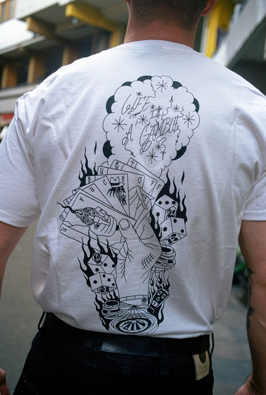 Life iz a Gamble Shirt - weiß