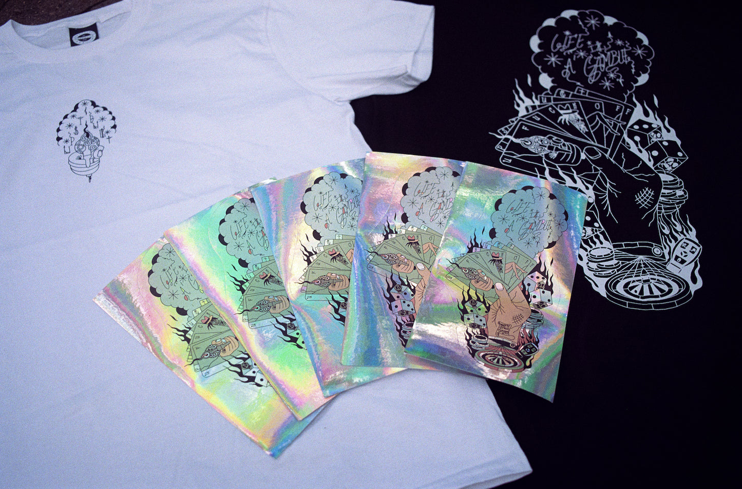 Life iz a Gamble Shirt - schwarz